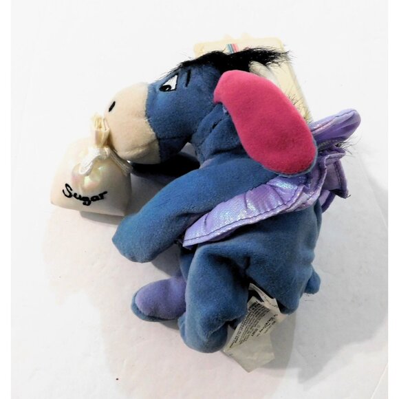 Disney Store Sugar Plum Fairy Eeyore Mini Bean Bag Plush 7" Tags Exclusive - Picture 6 of 7